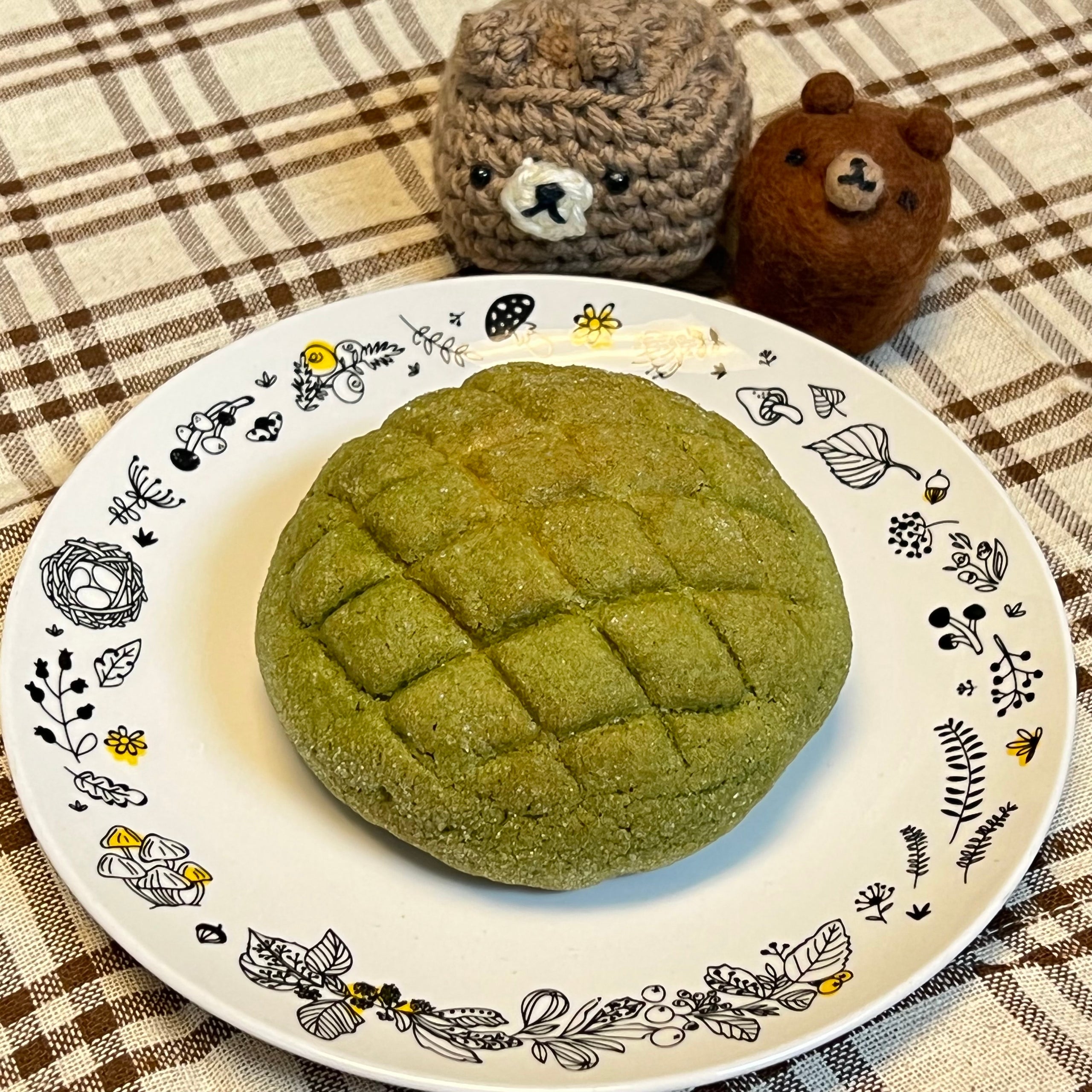 Melon PAN Matcha / メロンパン 抹茶 Kanadell Japanese Bakery